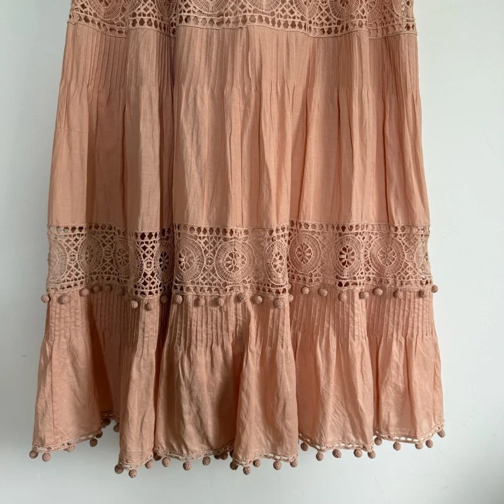 Ulla Johnson Guinivere Crochet-Trimmed Broderie Anglaise Cotton-Blend Maxi | XS - Picture 6 of 8